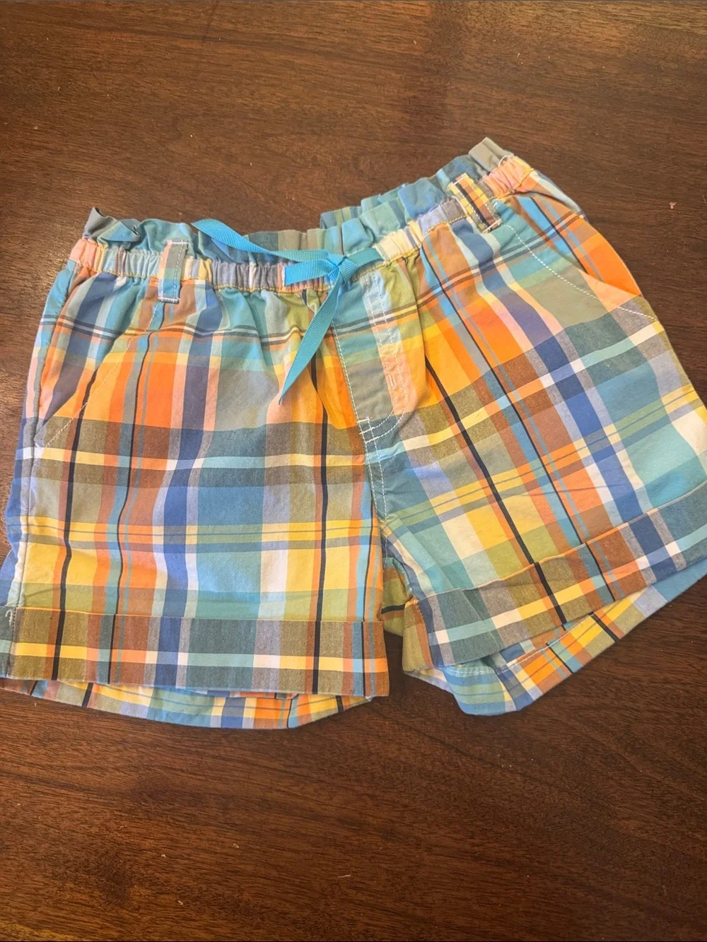 Gymboree Kids Plaid Pull-On Shorts in Multi-Color